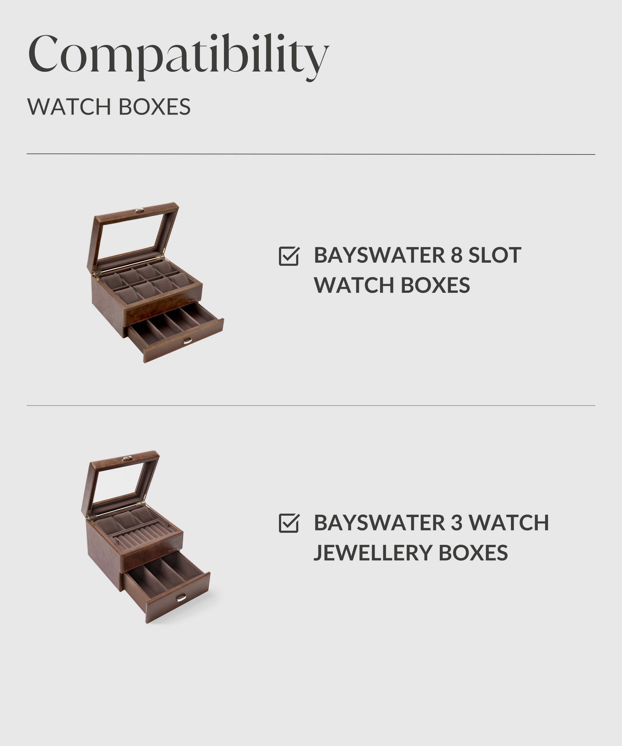 Compatibility TAWBURY Bayswater Replacement Watch Box Pillows - 55mm - X-Small - screenshot.