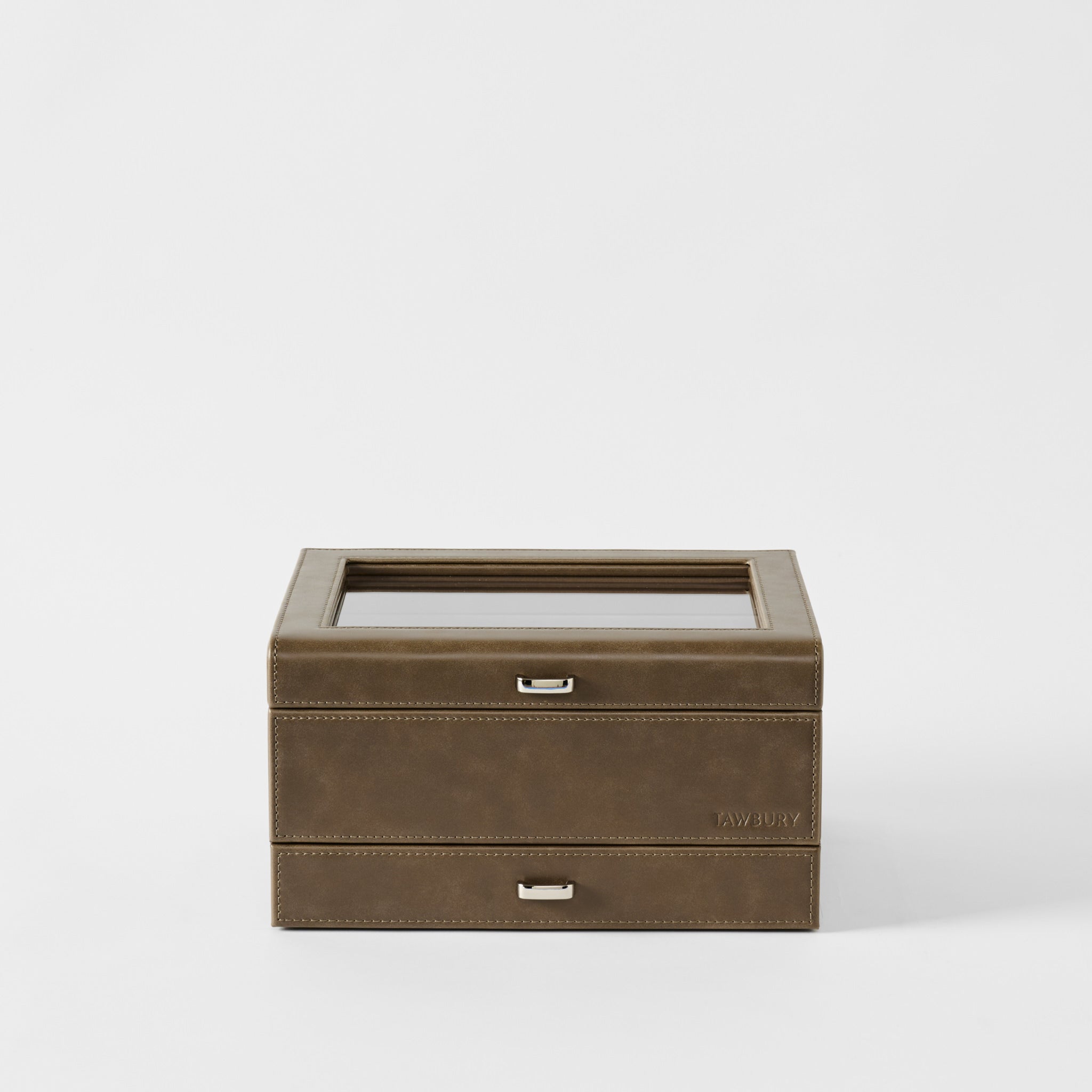 8 Slot Watch Box with Storage (Taupe) | Tawbury Bayswater