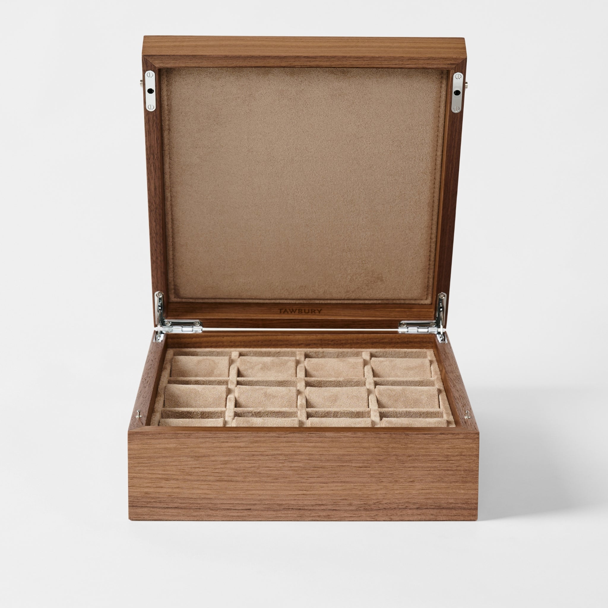 12 Slot Wooden Watch Box with Closed Lid - TAWBURY Grove Collection