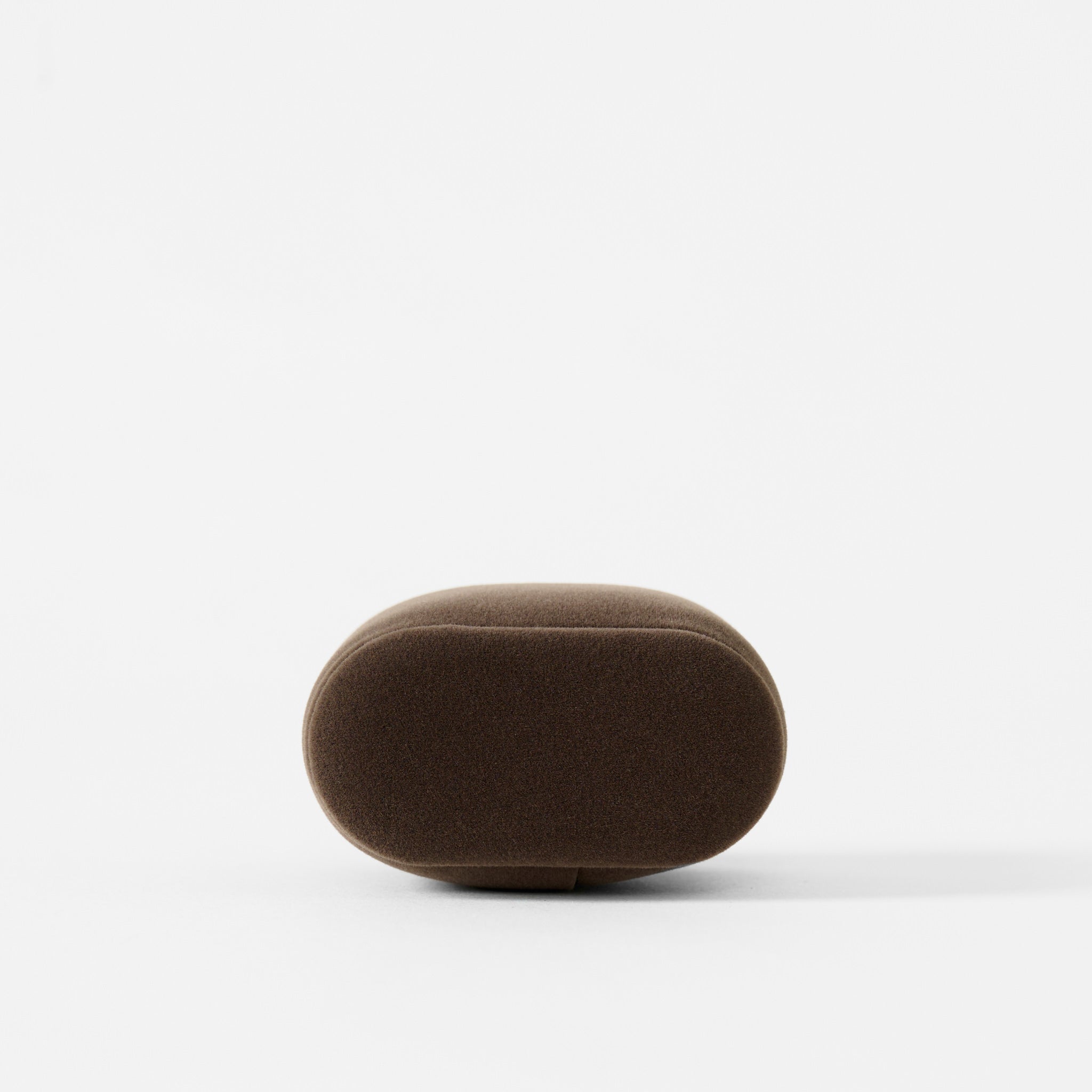 The TAWBURY Bayswater Watch Pillow in brown/grey (55mm, small) is shown from the side on a plain white background, ideal for slender wristwatches or fitting Bayswater 8 Slot Watch Boxes.