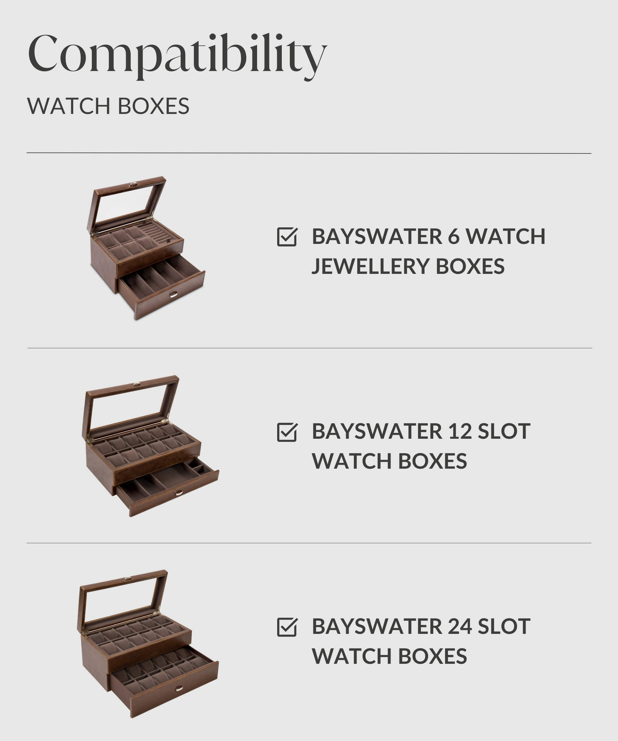 TAWBURY Bayswater Replacement Watch Box Pillows - 50mm - Small - screenshot.