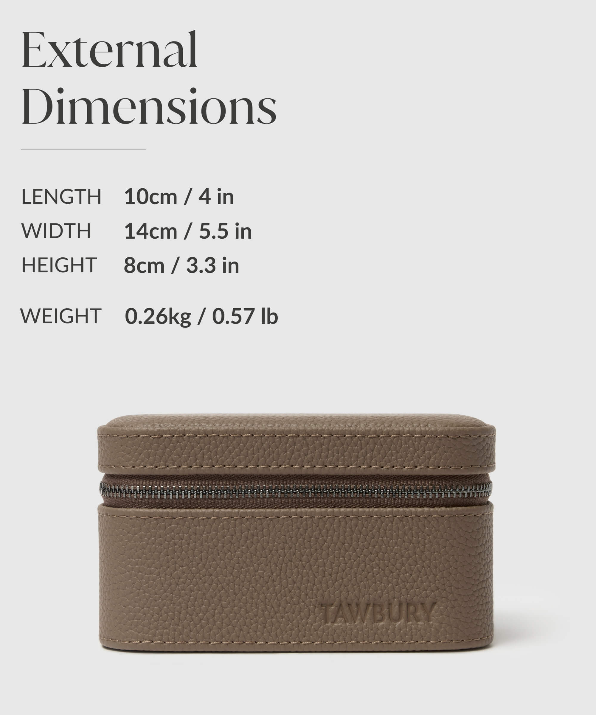This Fraser 2 Watch Travel Case - Taupe offers protection and a compact design for your TAWBURY watch travel case.