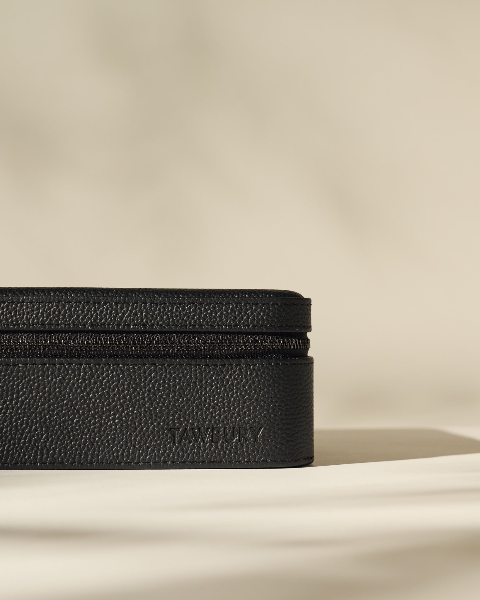 8 Watch Travel Case | Leather Watch Case Black – TAWBURY