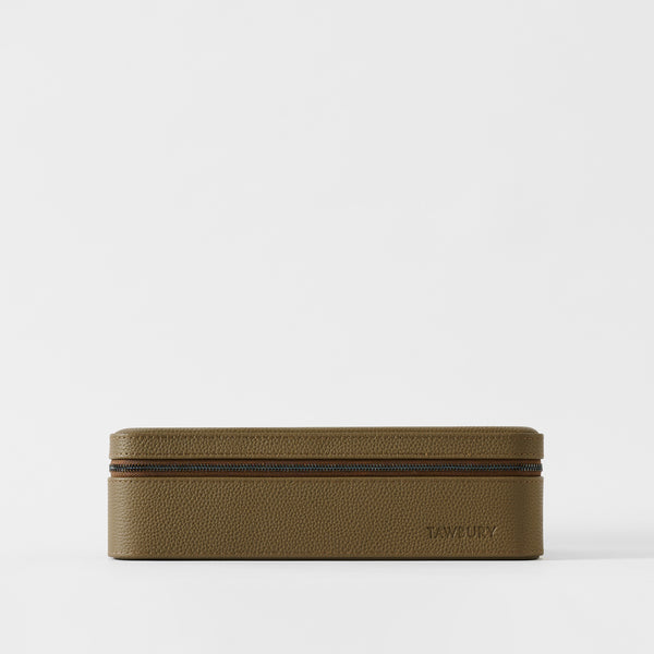 小物 BURBERRY Organizer punching Leather Wh 8 Watch Travel Case | Leather Watch Case Taupe – TAWBURY