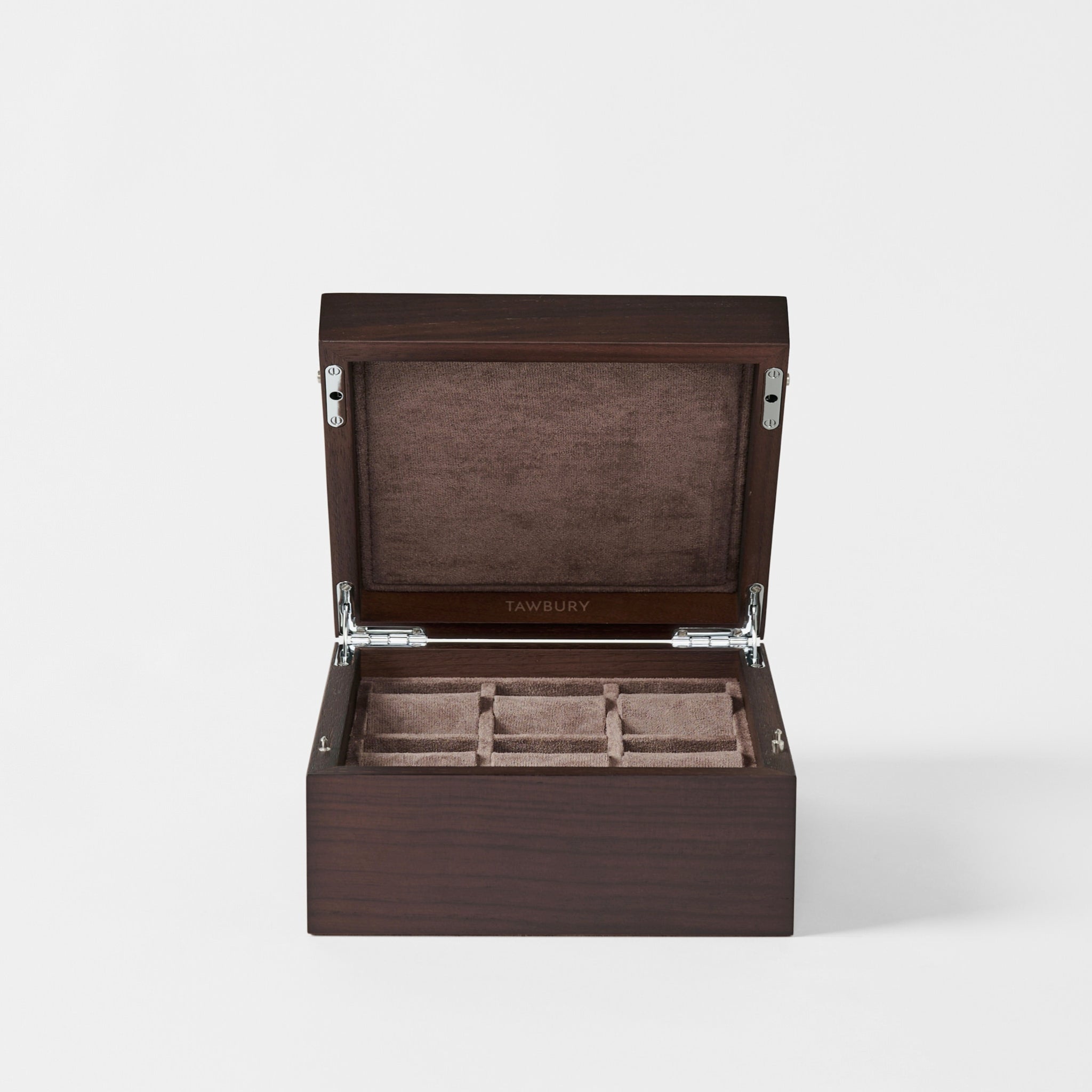 6 Slot Wooden Watch Box with Closed Lid - TAWBURY Grove Collection